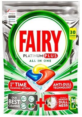 Таблетки для посудомийних машин Fairy Platinum lemon 3 шт