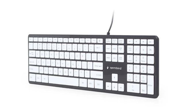 Клавіатура Gembird KB-MCH-02-BKW Black White