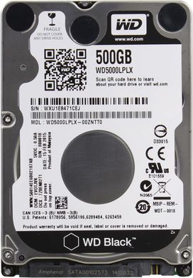 Внутрішній жорсткий диск WD WD5000LPLX 500GB 2,5" Black