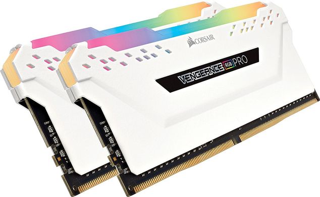 Оперативна память Corsair Vengeance RGB Pro DDR4 16GB (2 x 8GB) 2666 CL16 (CMW16GX4M2A2666C16W)