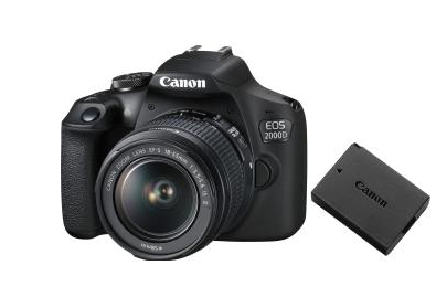 Дзеркальний фотоапарат Canon EOS 2000D + EF-S 18-55mm f/3,5-5.6 IS II + LP-E10