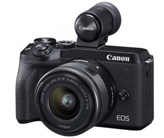 Фотоапарат Canon EOS M6 Mark II + обєктив EF-M 15-45 mm f/3.5-6.3 IS STM + EVF