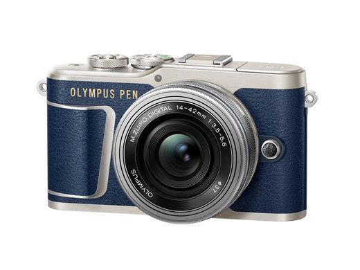 Зеркальный фотоаппарат Olympus E-PL9 navy blue + объектив EZ 14-42 mm