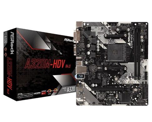 Материнська плата ASRock AMD A320 (A320M-HDVR4.0)