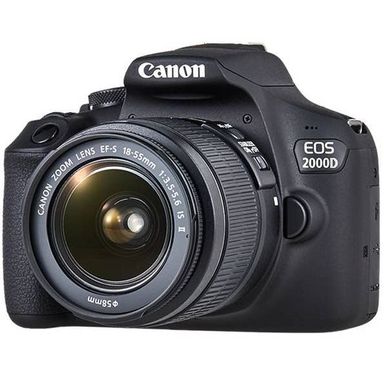 Зеркальный фотоаппарат Canon EOS 2000D + EF-S 18-55mm f/3,5-5.6 IS II + сумка SB130 + карта памяти 16GB (2728C054AA)