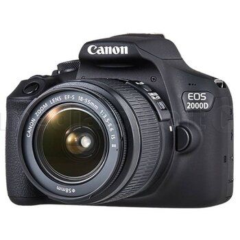 Зеркальный фотоаппарат Canon EOS 2000D + объектив 18-55mm + сумка + карта памяти
