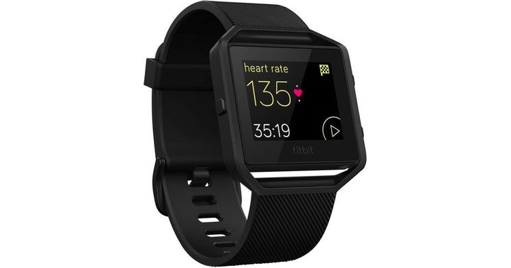 Спортивные часы Fitbit International Limited Blaze GunMetal (FB502GMBKL-EU) (размер L) Black
