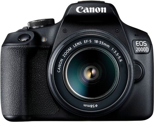 Дзеркальний фотоапарат Canon EOS 2000D + обєктив 18-55mm + обєктив 75-300mm